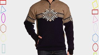 Dale of Norway men's Lyngen Masculine Sweater WP blue Navy/Mountainstone/Cream/Smoke Size:M