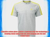 adidas Performance Essentials Mens Climalite Fade 3 Stripe Short Sleeve T-Shirt - Grey - Small
