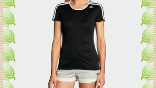 adidas Women's Response Short Sleeve Shirt - Black/White X-Large