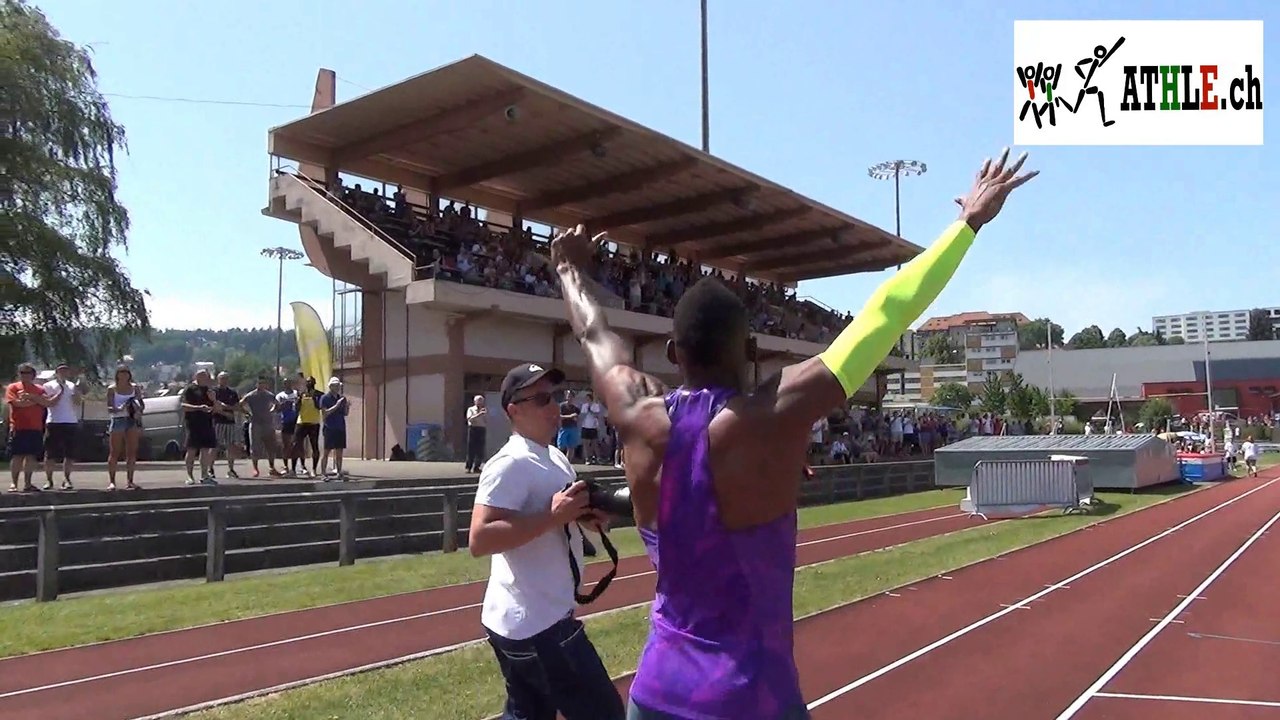 Isaac Makwala 43"72 MPM | La Chaux-de-Fonds 2015 | ATHLE.ch