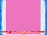 American Apparel Unisex Flex Fleece Zip Hoodie - Neon Heather Pink / S