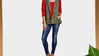 Hilfiger Denim Women's Oda Vest Sleeveless Sports Gilet Green (Dusty Olive-Pt 902) UK 14 (Manufacturer