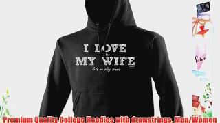 I LOVE IT WHEN MY WIFE LETS ME OUT IN MY TRACTOR (XL - BLACK) NEW PREMIUM HOODIE - slogan funny