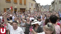Liesse populaire à Hautvillers au lendemain de l'inscription de la Champagne au patrimoine mondial de l'humanité