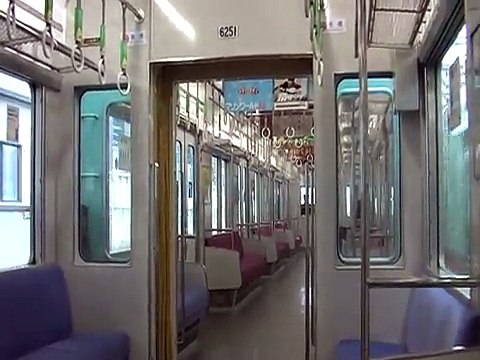 西鉄天神大牟田線 直行C083列車 6050形8連(6251) 福岡(天神)→井尻通過後
