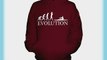 Rowing Evolution of Man - Unisex Hoodie - Mens/Womens/Ladies Size Small Colour Aniseed Pip