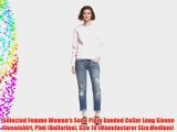Selected Femme Women's Sono Plain Banded Collar Long Sleeve Sweatshirt Pink (Ballerina) Size