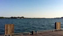 Plane taking off from Billy Bishop Island Airport in Toronto