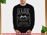 Wellcoda | Dads Against Daughter Mens NEW Dating Day Black Sweatshirt 3XL