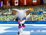 Mario & Sonic at the Olympic Winter Games - Festival Mode - Battling Rouge the Bat