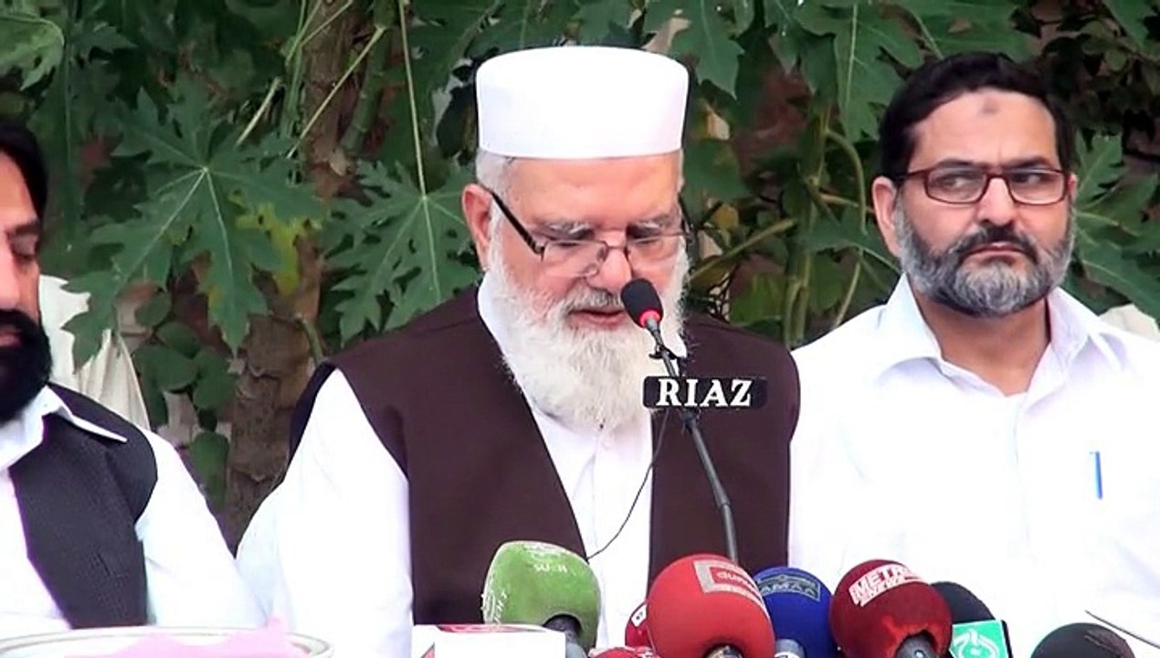 Jamaat e Islami Acting Ameer Liaqat Baloch Press Talk on Dawat e Aftar in Lahore