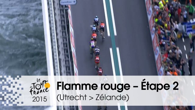Flamme rouge / Last KM - Étape 2 (Utrecht > Zélande) - Tour de France 2015