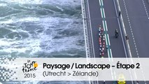 Paysage du jour / Landscape of the day - Étape 2 (Utrecht > Zélande) - Tour de France 2015