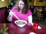 Eating  Vietnamese food for the first time!