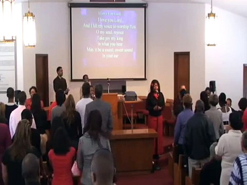 praise team "I Love You Lord, and I Lift My Voice"