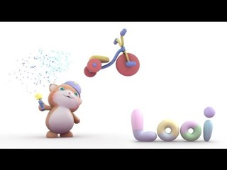 Looi the Cat Rides a Tricycle (animation for kids)