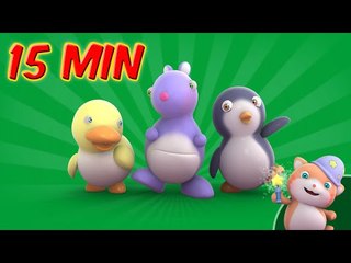 Looi Playing With Magical Friends - A duck, a kangaroo and a penguin