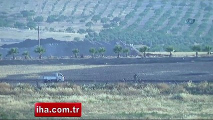 Türk tankını gören IŞİD militanları böyle kaçtı