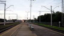 Apvienotā dīzeļvilciena Rīga—Krustpils un Rīga—Gulbene padošana Rīgas stacijā