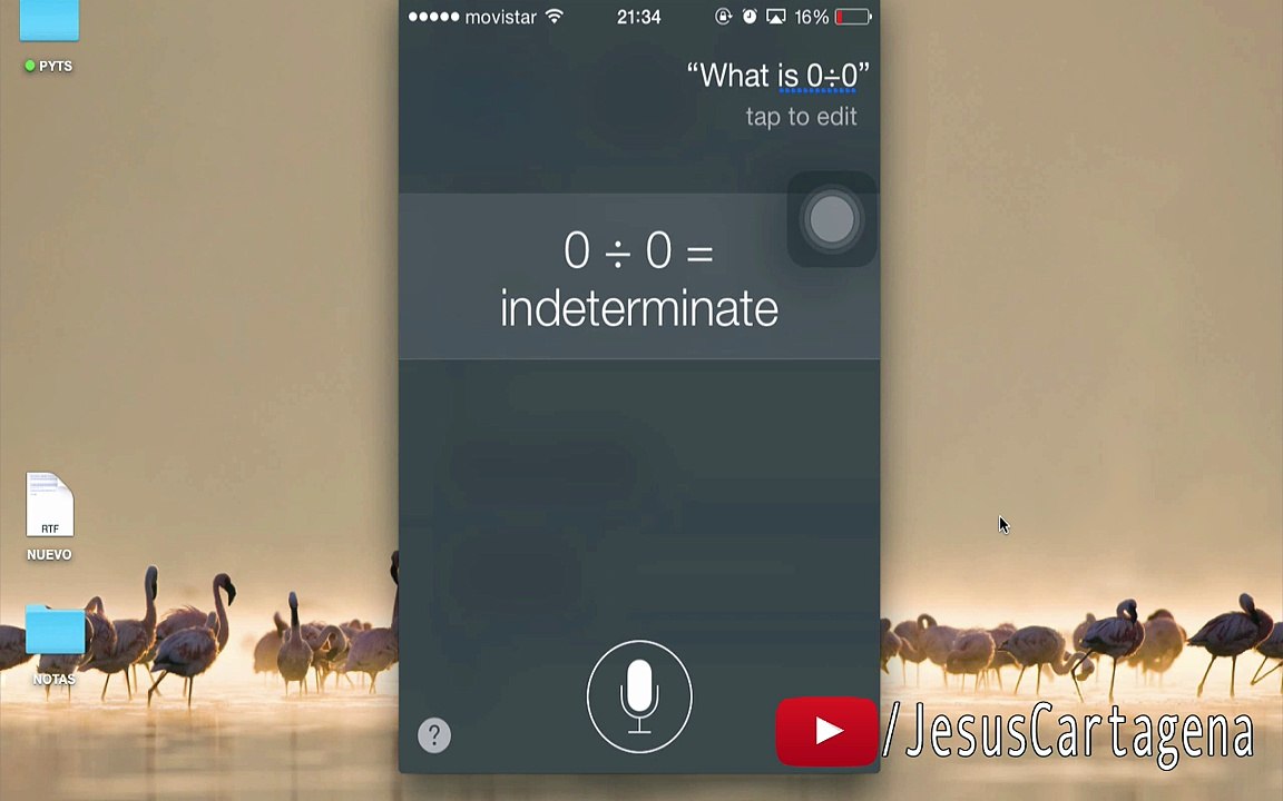 SIRI what is zero divided by zero