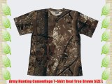 Army Hunting Camouflage T-Shirt Real Tree Brown SIZE L
