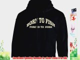 iClobber Born To Fish Fishing Men's Hoodie Hoody Funny Carp Tench Pike Barbel Fish Sweatshirt