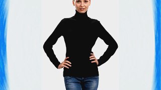 Black Turtleneck Jumper for Women in 100% Cashmere by Citizen Cashmere 2XL