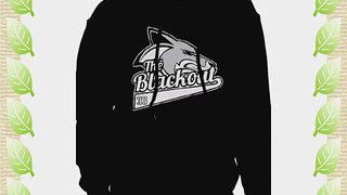 The Blackout -Wolf- men's black pull over hoodie (Large)