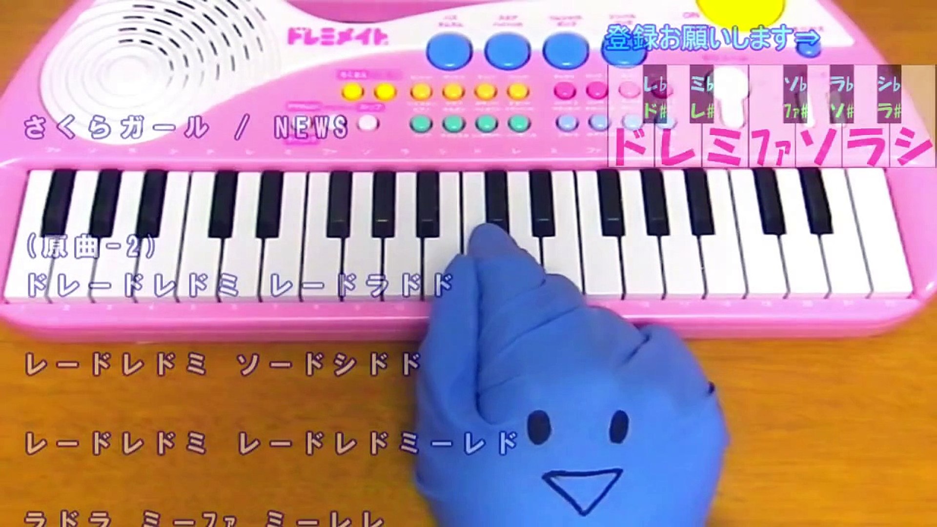 サビだけ さくらガール News ニュース 1本指ピアノ 簡単ドレミ楽譜 超初心者向け Video Dailymotion