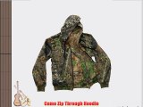 Double Lined Camoflaged Hoodie with FULL Length Zip