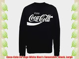 Coca-Cola CC Logo White Men's Sweatshirt Black Large