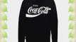 Coca-Cola CC Logo White Men's Sweatshirt Black Large