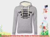 Funny Property of Christian Grey fifty shades of Christain Grey Hoodies Sweatshirt. (Large)