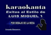 Luis Miguel - Por debajo de la mesa - Karaoke