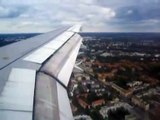 Landing in Berlin Tegel TXL Airways Germany Airbus A320