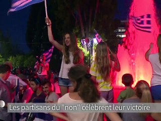 Grèce: la joie d'un soir, le flou du lendemain chez les gagnants du non