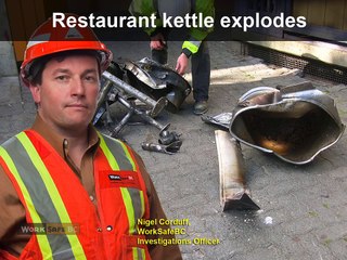 Restaurant kettle explodes