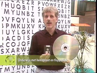 Onderwijs met beeldplaat en floppydisk - 1986