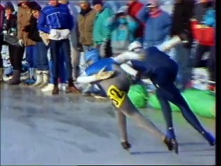 Eerste schaatsmarathon op natuurijs - 1987