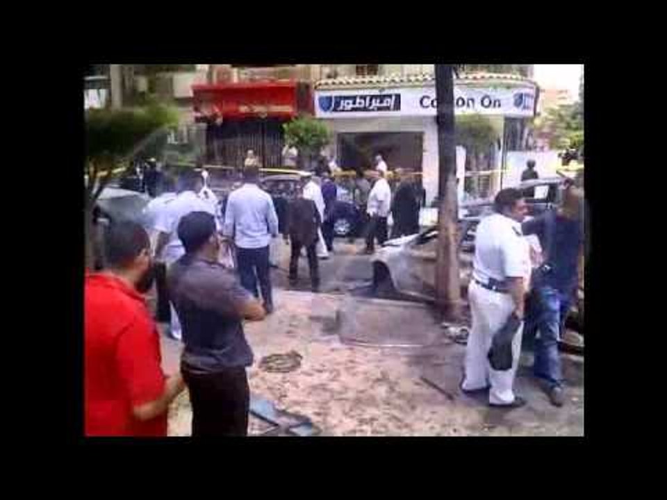 لقطات حصرية من موقع أغتيال النائب العام