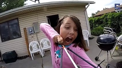 Girl Uses Slingbow To Pull Out Tooth