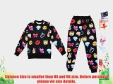 Women's Emoji Set 3D Sweatshirt   Sweatpants Joggers Hipster Sportswear Bowknot