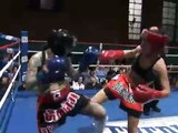 Danica Johnson v.s Deb Liao Muay Thai Amateur Fight