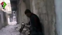 FSA rebel shoots another rebel in the hand - Funny.