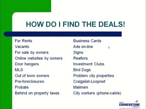 Owner Financing Riches - How Do I Find the Deals?