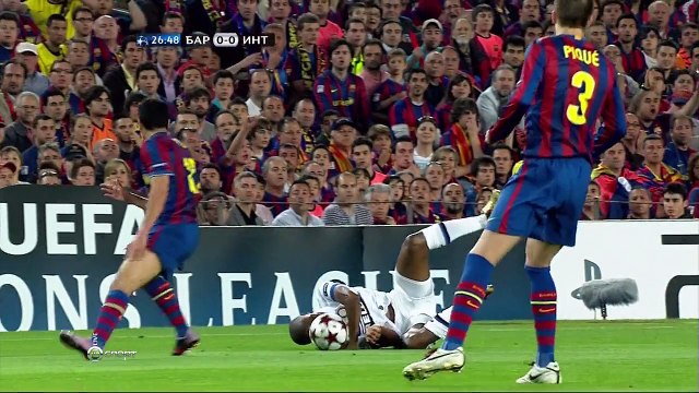 ملخص مباراة برشلونة 1-0 انتر ميلان - نصف نهائي دوري الابطال 2010