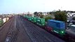 BNSF intermodal through Northtown yard with an SD40-2 trio