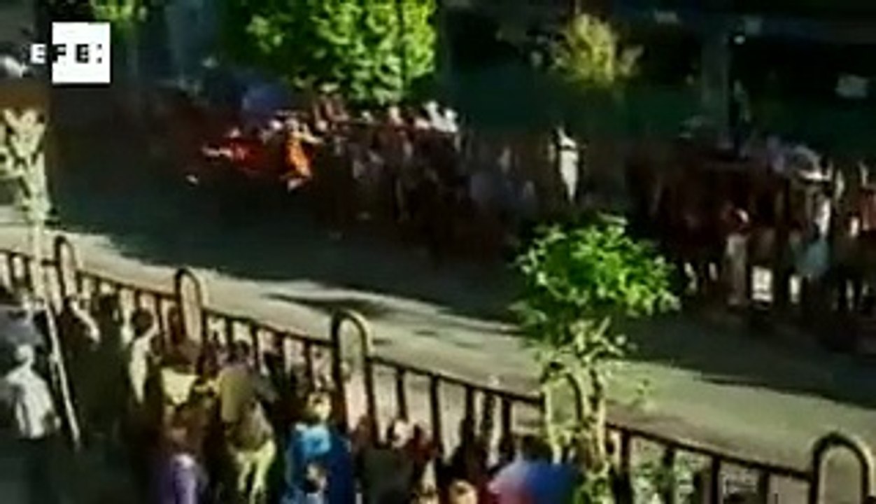 Muere corneada por un toro en el encierro de Arganda