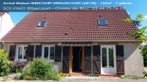 A vendre - maison - RIBECOURT DRESLINCOURT (60170) - 7 pièces - 125m²