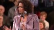Oprah in Des Moines Iowa supporting Obama